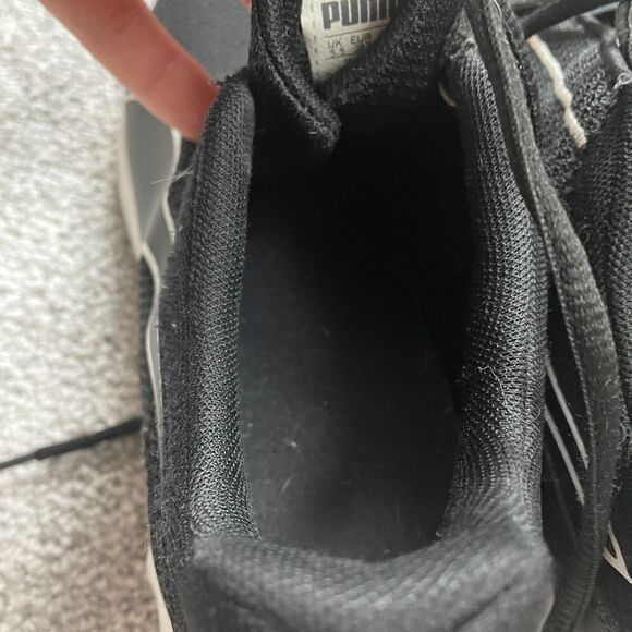 PUMA Carson 2 Concave Black White Womens 8 Low Lace Up Sneakers Shoes Cushion - Picture 8 of 15